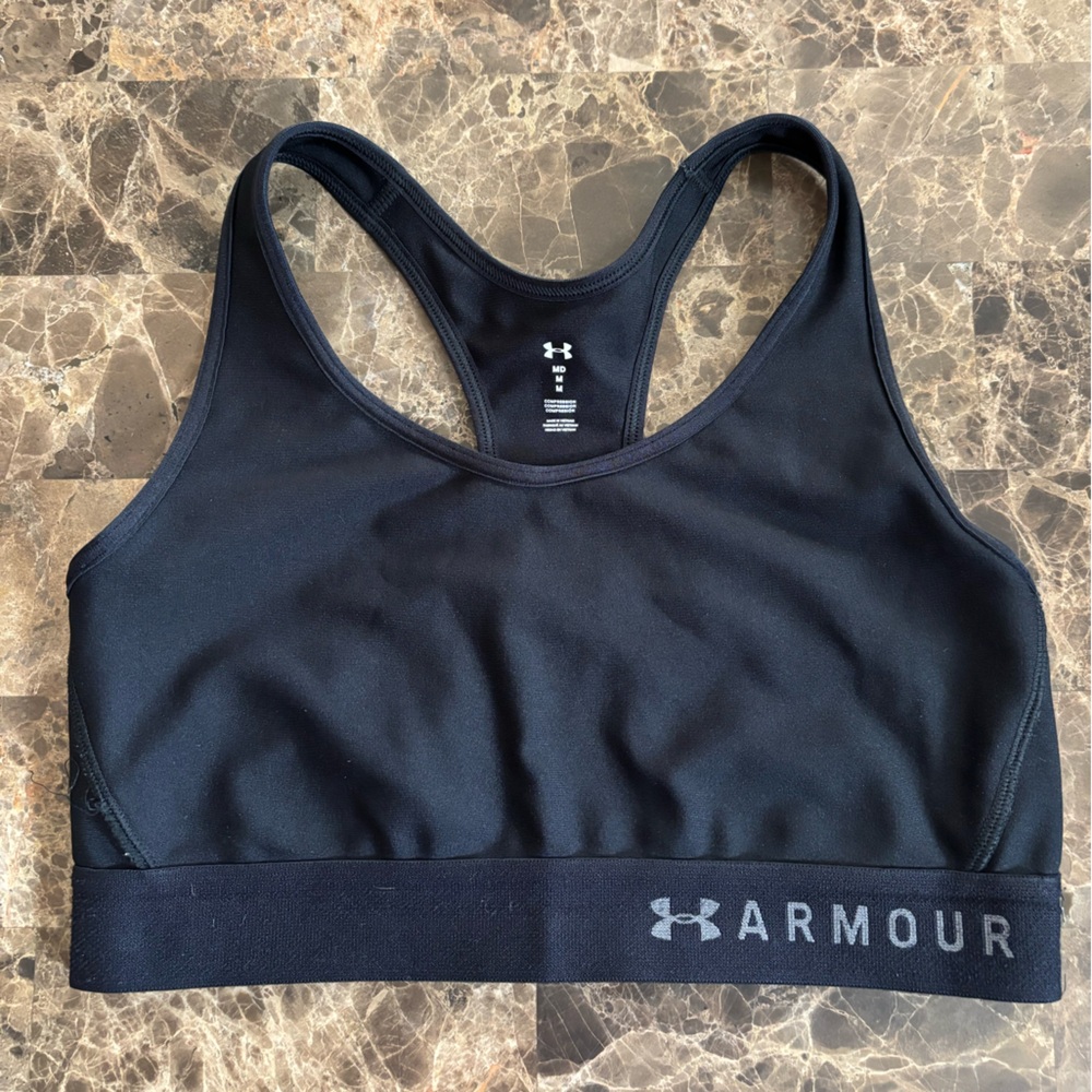Under Armour Midnight Black Sports Bra